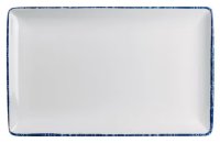 Dapple Blue Rectangle Tray 30.5 x 19.1cm Carton of 12