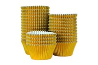 BULK PACKED: PROFESSIONAL FOIL MUFFIN CASES - GOLD, 375PK
