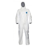 DUPONT TYVEK 500 XPERT HOODED COVERALL WHITE 