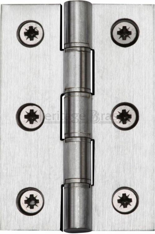 HG99-345-SC - Heritage Brass Hinge Brass With Phosphor Washers 3 x 2 Satin Chrome Finish