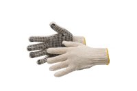 RS PRO Mixed Fibre PVC Dot Gloves - White
