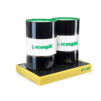 Ecospill Spill Control Equipment, 2 Drum Bunded Workfloor, Polyethylene, 130L