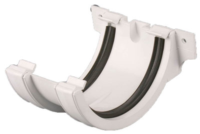 112mm Roundstyle Joint/Union Bracket Arctic White