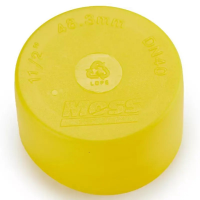 Standard Pipe Cap without Vent 1" (33.7mm) Yellow LDPE