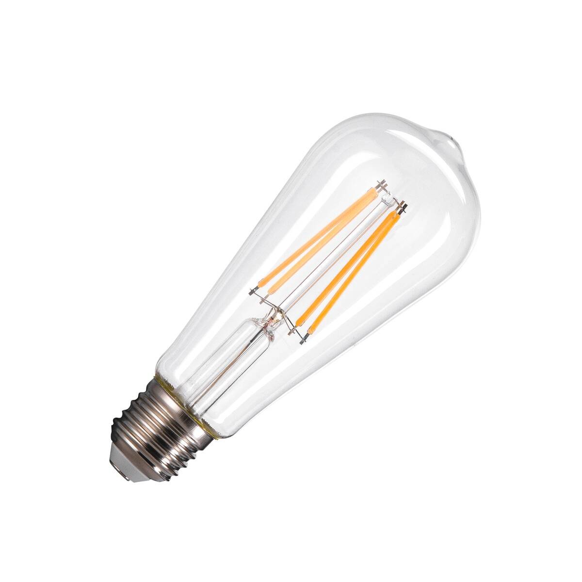 E27, 7.5W 2700K, CLEAR, DIMMABLE