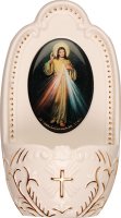 Porcelain Font/5 1/4 inch - Divine Mercy   (30191)