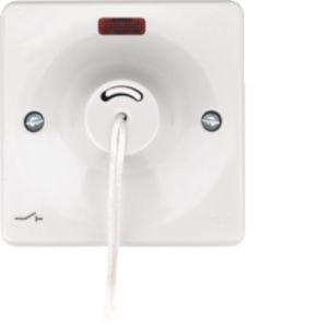 Hager Sollysta 50A DP Ceiling Switch + Neon White WMCS50N