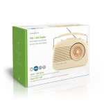 Nedis AM/FM Radio - Battery / Mains Powered - Ivory | 292080
