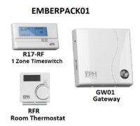 EPH EMBERPACK 1 ZONE RF TIMESWITCH - RF ROOM THERMOSTAT - GATEWAY -  Eurosales