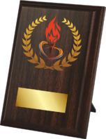 10cm Victory Torch Plaque