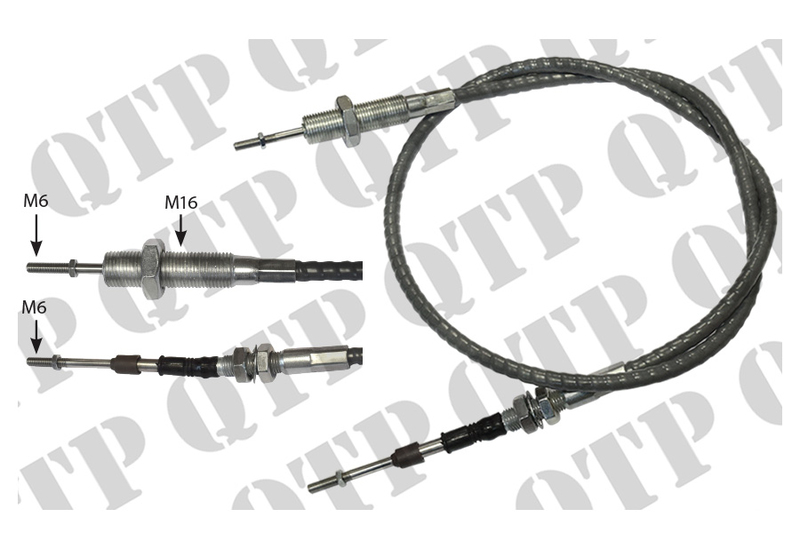 Cable Quicke Loader Threaded Ends 1.2mtr DH Farm Machinery