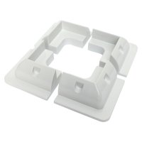 Solar Panel Plastic Corner Mounts (Pk4) White