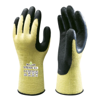 Showa S-Tex KV3 Cut 5/F Glove, Yellow/Black