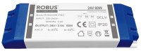 VEGAS 60W, 24V, IP20 constant voltage driver, non dimmable