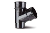 Polypipe 68mm Round Down Pipe 112½° Branch RR129B