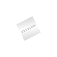 32 x 32mm (1.25 x 1.25'') Silver Engraving Pl