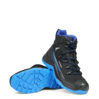 Meadow Blue Lavoro Safety Boot, Black/Blue, S3 SRC Fibreglass Toe Cap