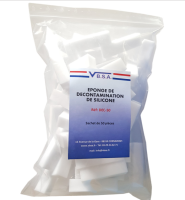 Decontamination sponge for glass ( x bag of 50 pieces) 8 cm x 2 cm x 2 cm