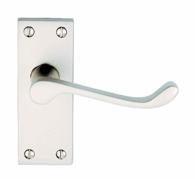 Dale Hardware Satin Chrome Victorian Scroll Latch Furniture Lever DP009218