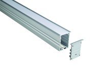 EXTRUSION, recessed/suspended, 52mm, Aluminium