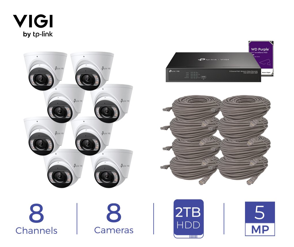 VIGI 8-channel NVR included in the ICP-VIGI-KIT-004-B system