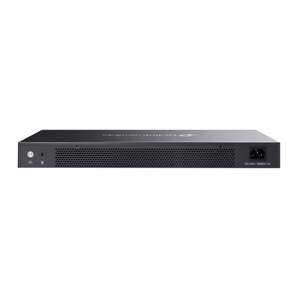 Omada SG3452X rack-mounted in server cabine