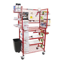 Mobile Painters Prep Supply Cart W/Masker