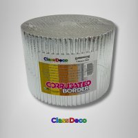 Corrugated Border - "Chromatic" Silver (15m) 