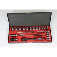 DELTEC SOCKET SET 3/8" DRIVER 24PCE