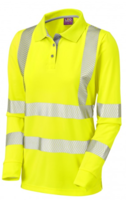 LEO Pollyfield Hi-Vis Ladies Long Sleeved Polo Shirt