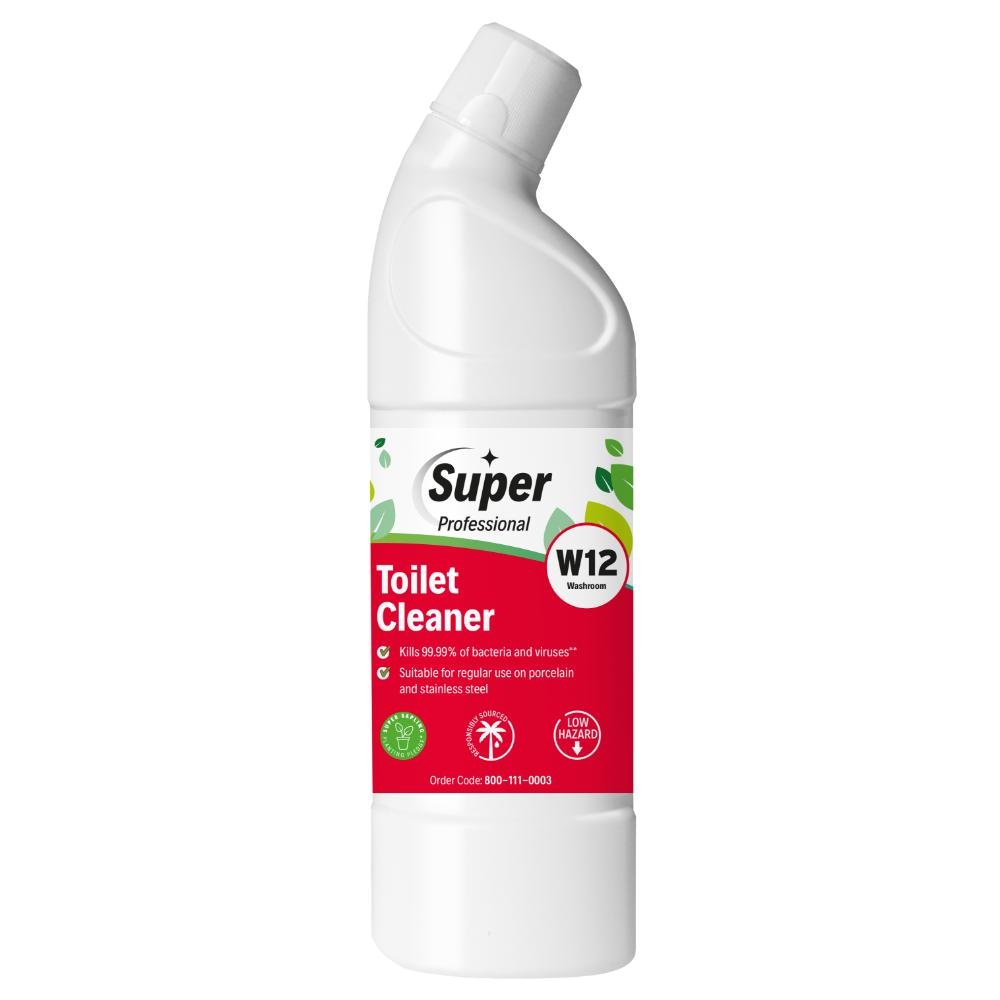 SUPER PROFESSIONAL W12 TOILET CLEANER 1 LITRE