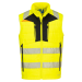 Portwest, DX4 Hi-Vis Hybrid Baffle Bodywarmer, Yellow/Black