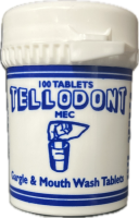 Tellodont Pink Mouth Wash Tablets Mec 100pk