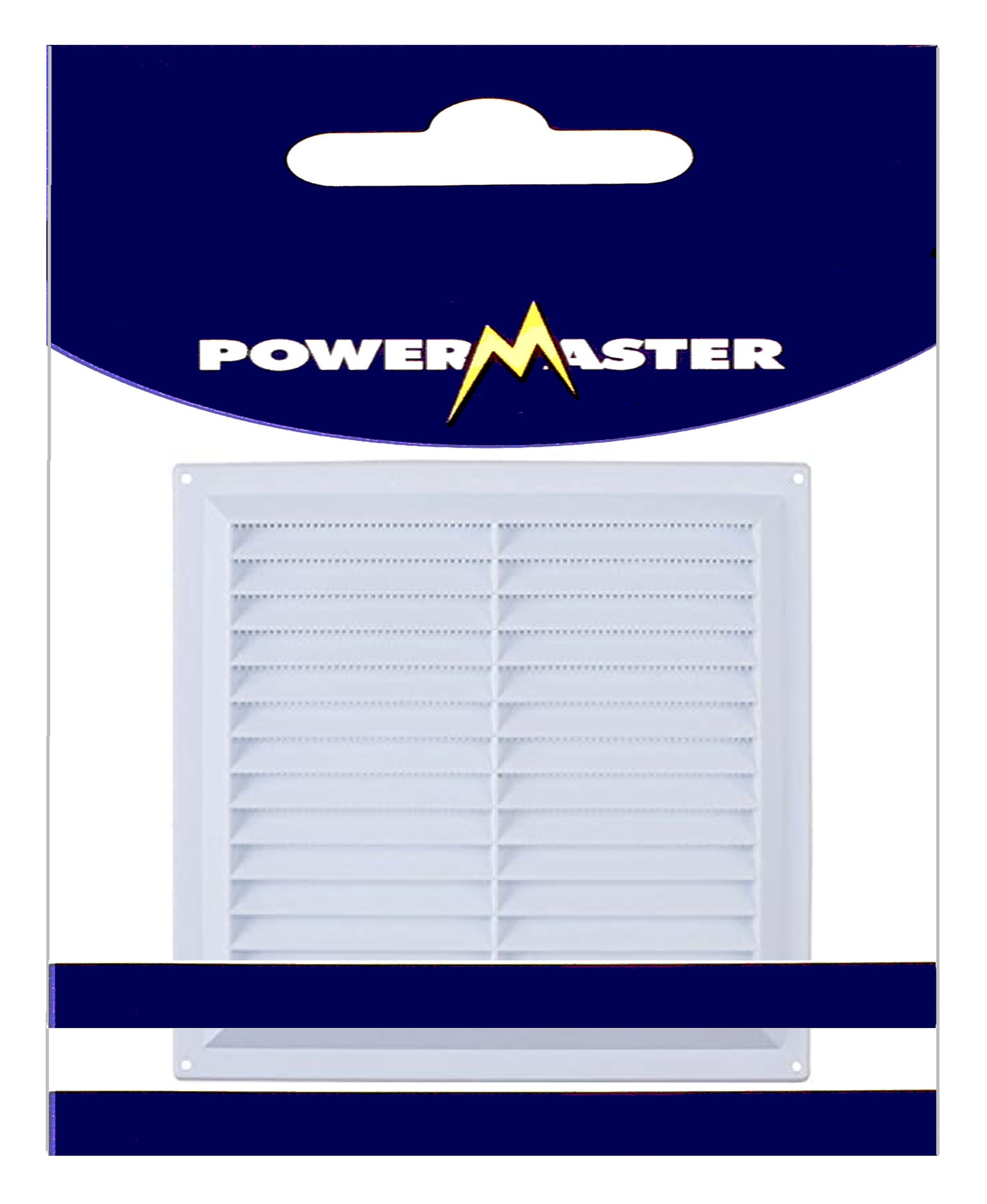 POWERMASTER 4" WHITE FIXED LOUVRE VENT