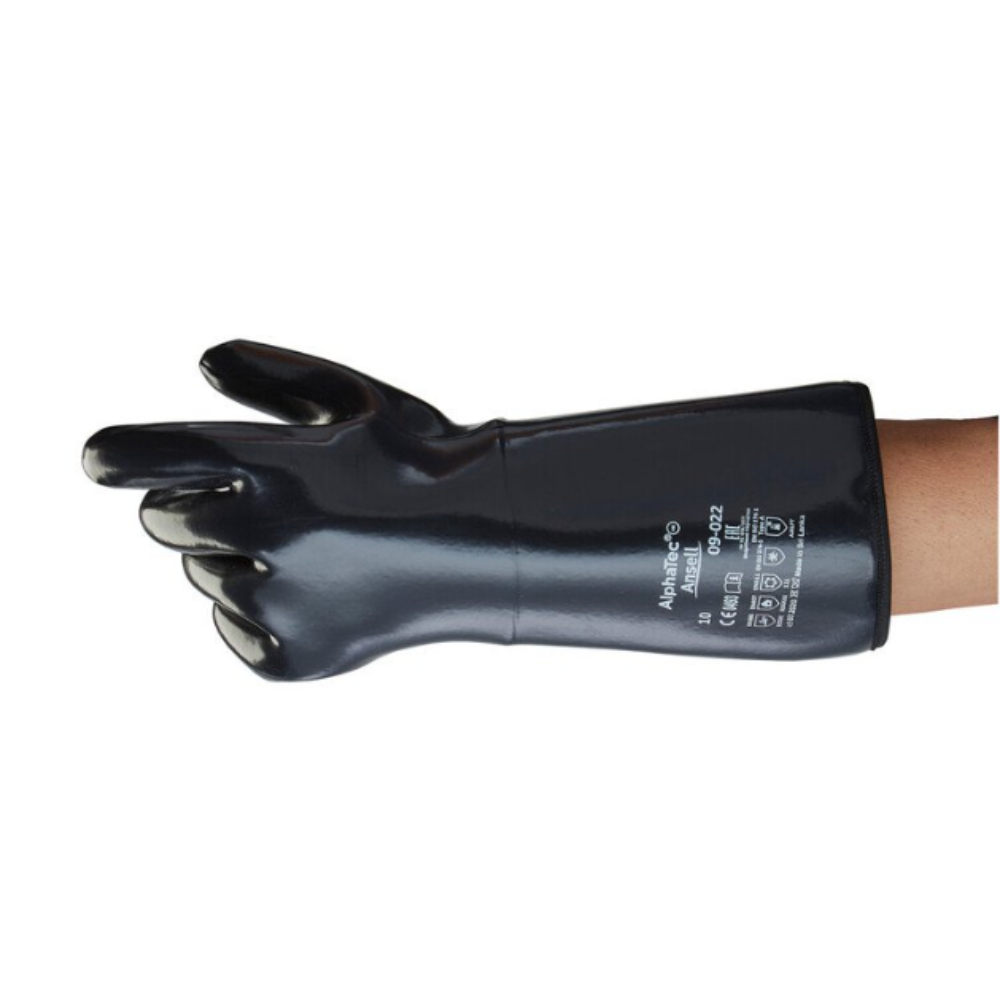 Ansell AlphaTec&trade; Neoprene Gloves, Black, Size 10