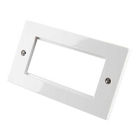 4 Port Data Faceplate 100x50mm