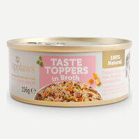 Applaws Taste Toppers Dog Can Chicken, Ham & Veg in Broth 156g x 12