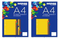 A4 Subject Dividers - 10 part 