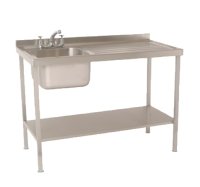 Single Bowl Sink 1000mm x 600mm x 900mm Right Hand Drainer 400mm x 400mm x 300mm Bowl