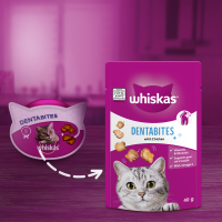 Whiskas Dentabites Cat Treats - Chicken 40g x 6