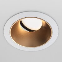 WHITE AND MATT GOLD DOWNLIGHT