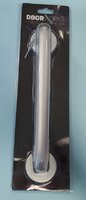 DW Pull Handle On Rose 19x230mm Aluminium Round Bar