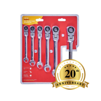 6pce Flexi Head Ratchet Wrench Set