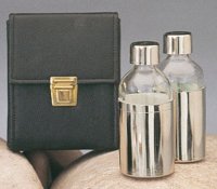 Oil Bottles in Leather Case   (88896)