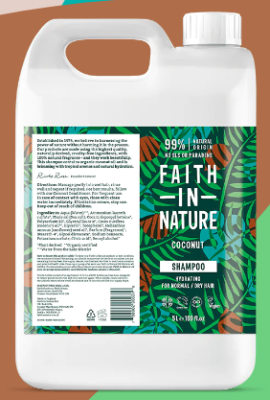 5L FAITH IN NATURE COCONUT SHAMPOO