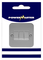 POWERMASTER 3 GANG 2 WAY 10 AMP METALCLAD SWITCH