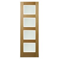 P50 Glazed Oak (Frosted W/Clear Border)