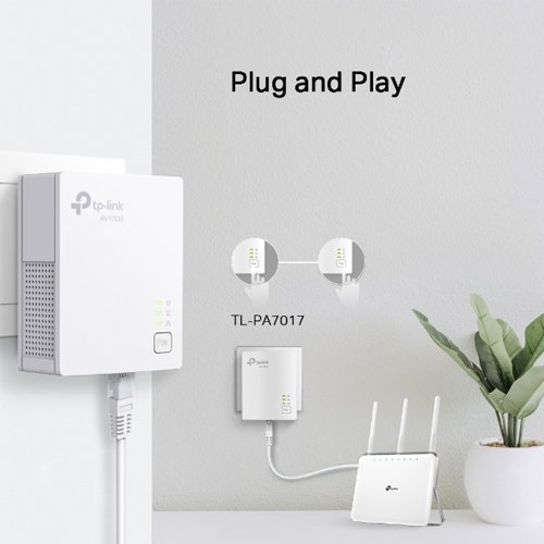 TP Link AV1000 Powerline Kit | PA7017KIT 4