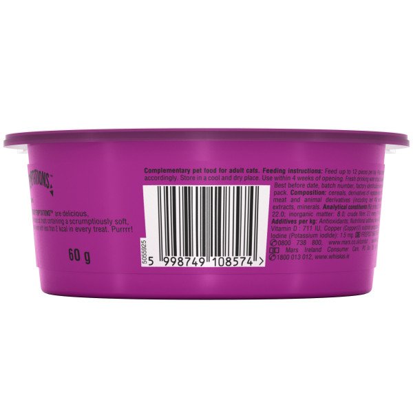 Whiskas Temptations Beef 8 x 60g AR Wholesale