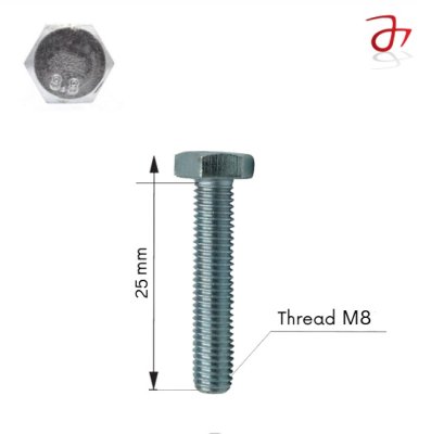 hexagon-head-bolt-din933-m8x25mm-steel-zinc-plated-8.8